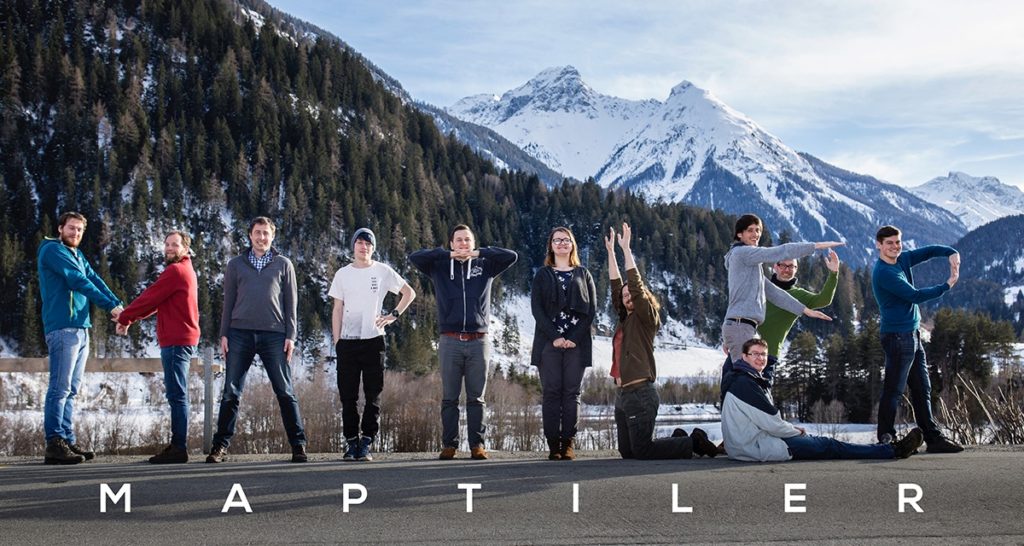 The MapTiler startup team in Switzerland.