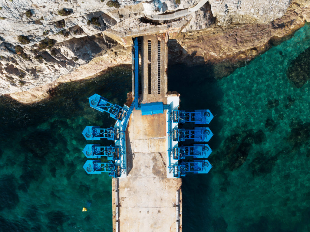 Eco Wave Power's station in Gibraltar.